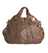Large Hysteria Tote, &pound;395, Handbags, Brown, Coated Canvas, Front view